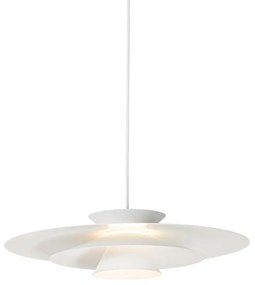 Candeeiro de suspensão design branco com LED regulável em 3 níveis - Pauline Design,Retro