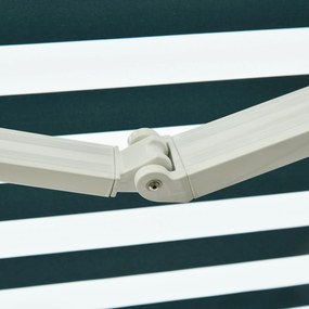 Toldo Manual Dobrável de Alumínio Toldo para Varanda com Ângulo Ajustá