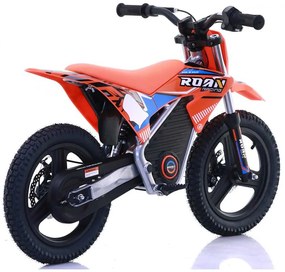 Mini moto elétrica para crianças Minicross electrica 350W 14/14" Warrior MX-E350 Laranja