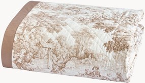 Colcha em percal de algodão Toile de Jouy
