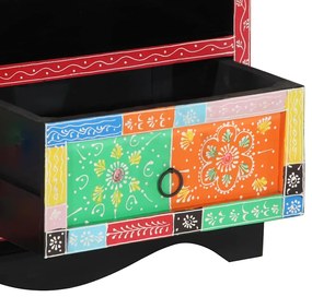 Armário de TV vidaXL Multicolorido 80x35x50 cm em Madeira Sólida de Ma