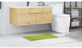 Tapete de banho Retangular Verde 50x80 cm Polipropileno Antiderrapante