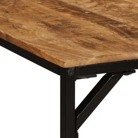 Mesa de jantar 200x100x75 cm madeira de mangueira maciça áspera