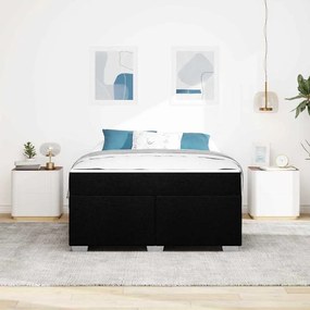 Estrutura da Cama Outros Preto 160 x 200 cm tecido