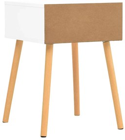 Mesa de cabeceira derivados de madeira branco/carvalho sonoma