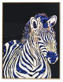 Pintura Dkd Home Decor Zebra Moderno (60 X 3 X 80 cm)