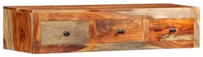 Mesa consola de parede 100x25x20 cm madeira de acácia maciça