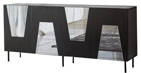 Console Venice – Preto Fumê – 180x80x40 cm