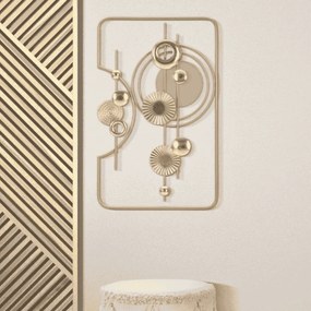 PAINEL DE PAREDE DE FERRO GOLDY 49,5X3,8X80 CM MULTICOLORIDO