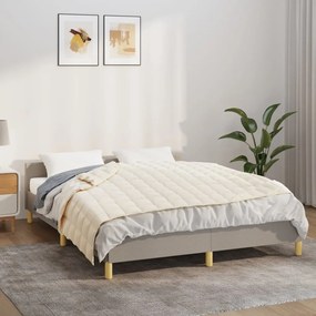 3154866 vidaXL Manta pesada 9 kg 122x183 cm tecido creme-claro