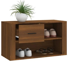 Sapateira 80x35x45 cm derivados de madeira carvalho castanho