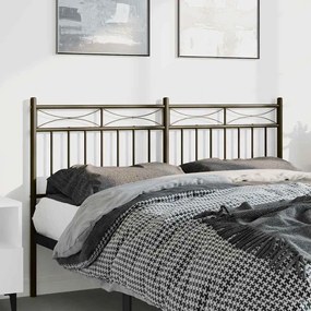 Cabeceira de cama 150 cm metal preto