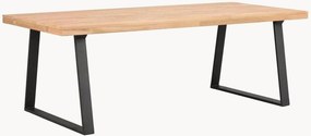 Mesa de jantar em madeira de carvalho Brooklyn