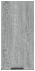 Armário de parede casa de banho 32x20x67 cm sonoma cinza