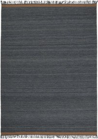 Tapete em mistura de lã e viscose artesanal de pelo curto Sigyn