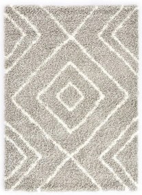 vidaXL Tapete berbere shaggy PP cor areia e bege 160x230 cm