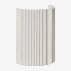 Aplique De Parede Em Betão Yuca Tapioca Bege - Sklum