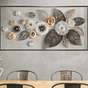 MOLDURA DE PAINEL 3D DE FERRO DE PAREDE PLUS CM 120X7X59 MULTICOR