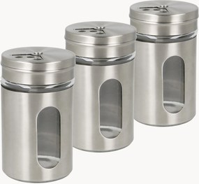 Recipientes para especiarias em aço inoxidável Mex, conjunto de 3