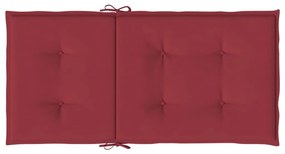 Almofadões lombares cadeiras jardim 6pcs oxford vermelho tinto