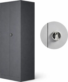 Armário de Escritório Contabilidade 1510x1000x420mm Preto - OFI