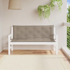 vidaXL Almofadões banco jardim 2 pcs tecido oxford cinza-acastanhado