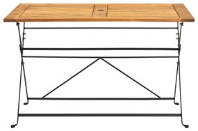 5 pcs conjunto dobrável de jantar p/ jardim acácia maciça