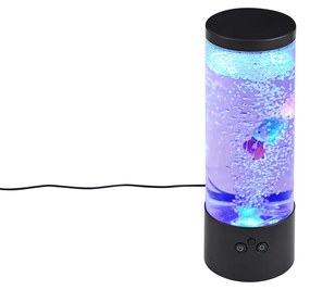 Tubo de Bolhas Preto 30cm incl. LED RGB - Sealife Moderno