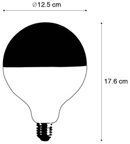 Lâmpada LED regulável E27 G125 espelho superior ouro 4W 200 lm 1800K