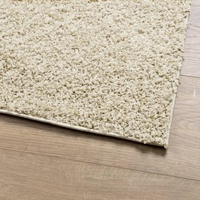 Tapete shaggy de pelo alto PAMPLONA 200x200 cm dourado