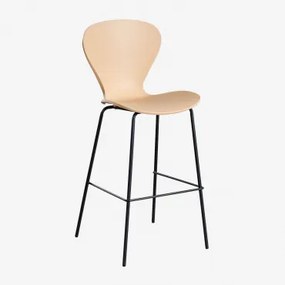 Taburete Alto Uit ↑75 Cm & Negro & Polipropileno Castanho Trigo & Polipropileno - Sklum