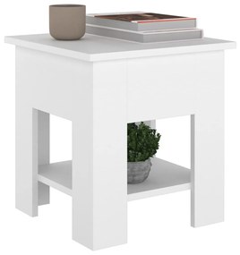 Mesa de centro 40x40x42 cm madeira processada branco