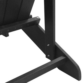 Cadeira Adirondack Preta 74x82x91 cm HDPE