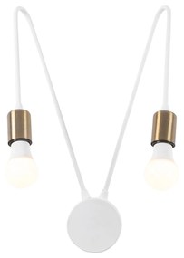 Candeeiro de Parede Kunduz – Branco – 29 x 20 cm