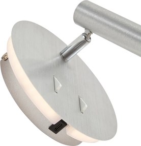 Candeeiro de Parede Moderno de Aço Incl. LED com USB-C - Croft