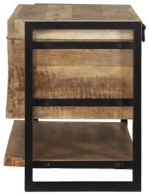 Caixa de Armazenamento 80x35x45 cm Madeira de Mangueira Maciça