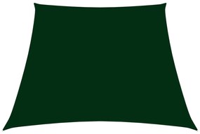 Para-sol vela tecido oxford trapézio 3/4x2 m verde-escuro