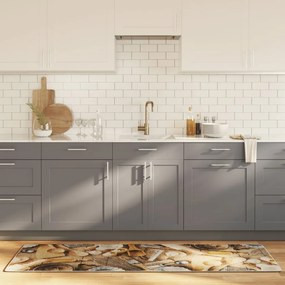 vidaXL Tapete de cozinha lavável antiderrapante 60x180 cm multicor