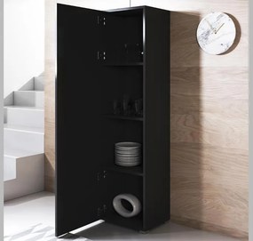 Armário Alto Córdoba – 40x167 cm – Preto com Pés