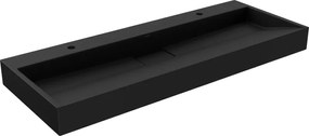 Mexen Ava lavabo de encastrar em conglomerado 2/O 120 x 46 cm, preto - 23011272