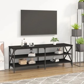 Móvel de TV 140x40x50 cm derivados de madeira preto