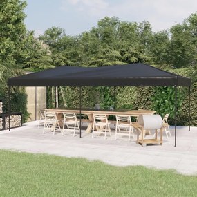 vidaXL Tenda para festas dobrável 3x6 m antracite
