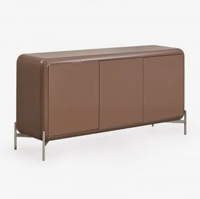 Aparador 160x45 Cm Em Mdf Alazne Camelo Castanho - Sklum