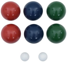 Conjunto bolas de boccia 8 pcs c/ saco transporte pinho maciço