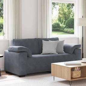 vidaXL Sofá-luvas 140 cm veludo cinzento-escuro