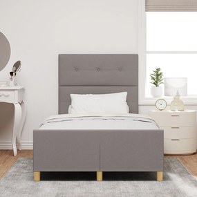 Cama vidaXL Taupe 120x200 cm Tecido