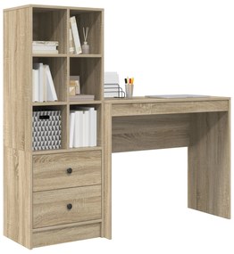 Mesa com Armazenamento Carvalho Sonoma Madeira Derivada