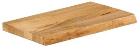Tampo de mesa c/ borda viva 50x20x2,5 cm mangueira maciça