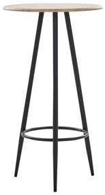 vidaXL Mesa de bar 60x107,5 cm MDF cor carvalho