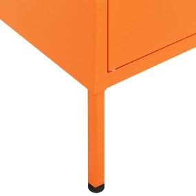 Armário de arrumação aço 80x35x101,5 cm laranja